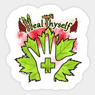 Heal Thyself Devil's Club Sticker